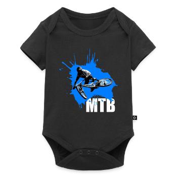 Mountainbike Saut Downhill cross MTB - Body à manches courtes Premium Bébé - noir - Devant