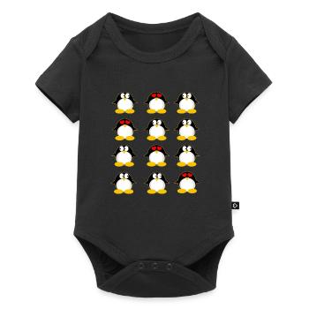Pingouin pingouin - Body à manches courtes Premium Bébé - noir - Devant