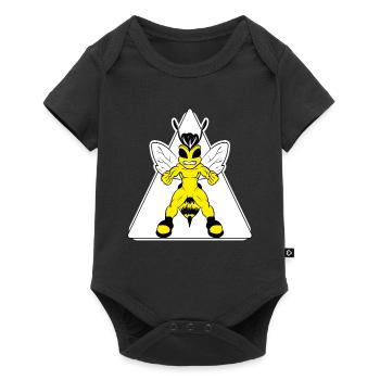 Abeille au miel - Body à manches courtes Premium Bébé - noir - Devant