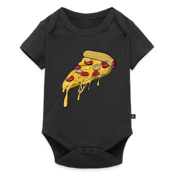 pizza - Body à manches courtes Premium Bébé - noir - Devant