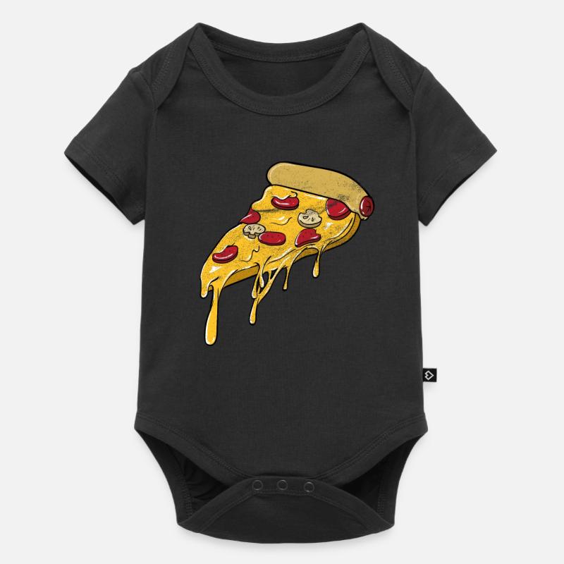 Pizza - Baby Premium short-sleeve bodysuit - black