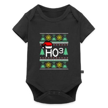 Ho ho ho Weihnachten - Baby Premium Kurzarmbody - Schwarz - Vorne
