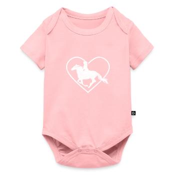 Les chevaux aiment - Body à manches courtes Premium Bébé - rose - Devant