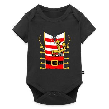 Pirate Haloween costume - Baby Premium short-sleeve bodysuit - black - Front
