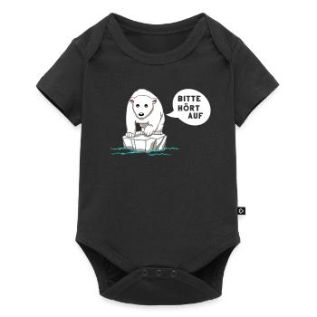 Klimawandel Umweltschutz Klimaschutz Umwelt Klima - Baby Premium Kurzarmbody - Schwarz - Vorne