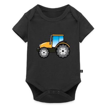 Tracteur Tracteur Farmer Bauer Gift - Body à manches courtes Premium Bébé - noir - Devant