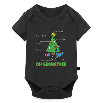 Professeur de maths geometree noel - Body à manches courtes Premium Bébé - noir - Devant
