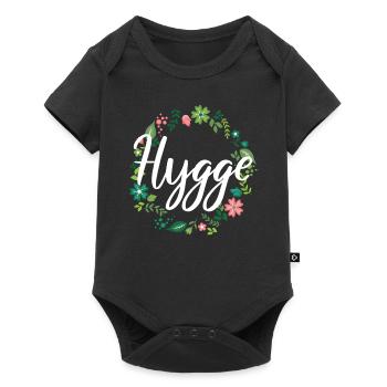 Flowery hygge with Danish cosiness - Baby Premium short-sleeve bodysuit - black - Front