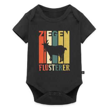 Ziegen Flüsterer - Baby Premium Kurzarmbody - Schwarz - Vorne