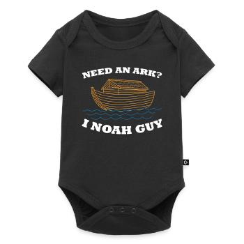 Arche Noah Flut Bibel Jesus Religion Geschenk - Baby Premium Kurzarmbody - Schwarz - Vorne