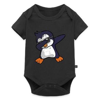 Penguin Dab Dabbing - Baby Premium short-sleeve bodysuit - black - Front