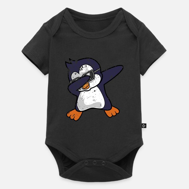 Penguin Dab Dabbing - Baby Premium short-sleeve bodysuit - black