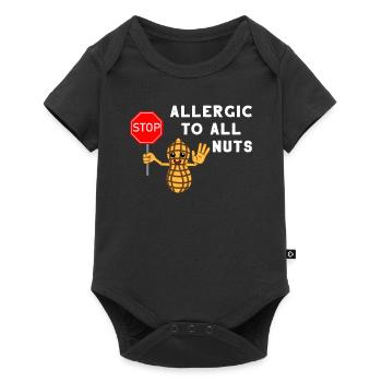 Allergie Allergic Noix Allergic Gift - Body à manches courtes Premium Bébé - noir - Devant