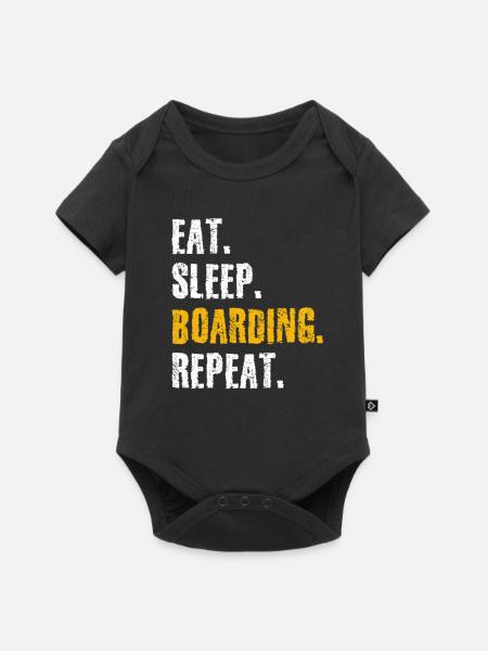 Snowboard Snowboarden - Baby Premium Kurzarmbody - Schwarz