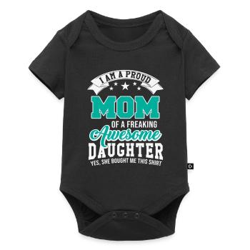 Mother daughter gift - Baby Premium short-sleeve bodysuit - black - Front