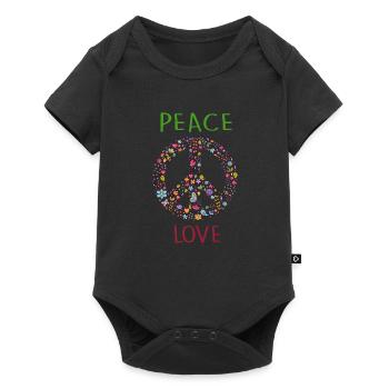 AIMER LA PAIX - Body à manches courtes Premium Bébé - noir - Devant