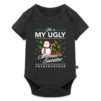 Noël moche Noël - Body à manches courtes Premium Bébé - noir - Devant