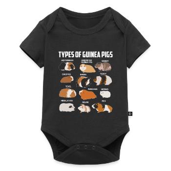 Guinea pig species - Baby Premium short-sleeve bodysuit - black - Front
