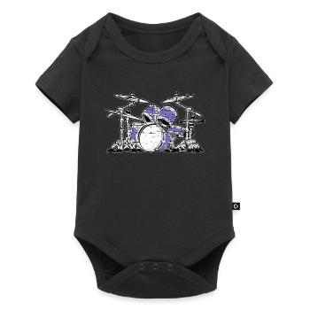 Drums - Baby Premium short-sleeve bodysuit - black - Front