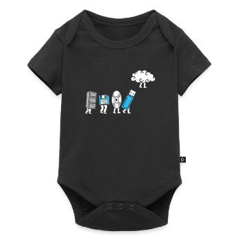 Développement informatique en nuage - Body à manches courtes Premium Bébé - noir - Devant