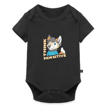 Think Pawsitive Furries Furry Fandom Fursuit Hugs - Baby Premium short-sleeve bodysuit - black - Front