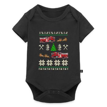 Fire department Christmas - Baby Premium short-sleeve bodysuit - black - Front