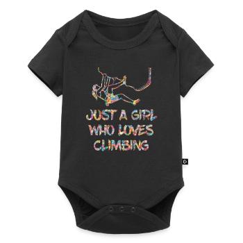 Girls who love to climb - Baby Premium short-sleeve bodysuit - black - Front