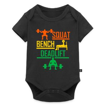 Training Exercising Fitness Workout Sports Muscle - Baby Premium short-sleeve bodysuit - black - Front
