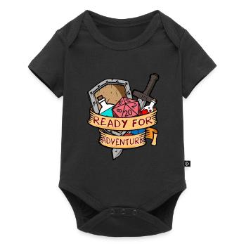 Aventure Jeu jeu de société Jeu de dés - Body à manches courtes Premium Bébé - noir - Devant