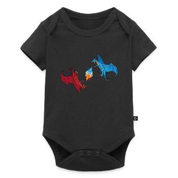 Dragon dice game fantasy - Baby Premium short-sleeve bodysuit - black - Front
