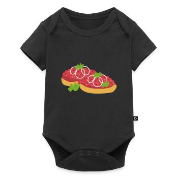 METT PETITS PAINS DRÔLE IDÉES CADEAUX - Body à manches courtes Premium Bébé - noir - Devant