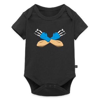 Assistant dentaire dentiste dents dentiste cadeau - Body à manches courtes Premium Bébé - noir - Devant