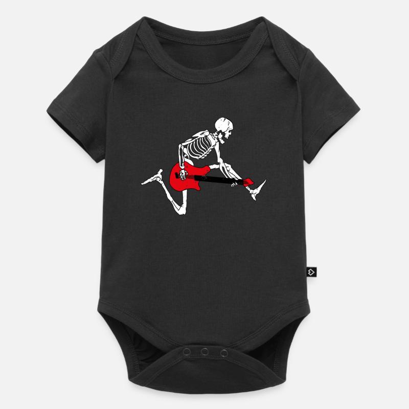 Guitar skeleton - Baby Premium short-sleeve bodysuit - black