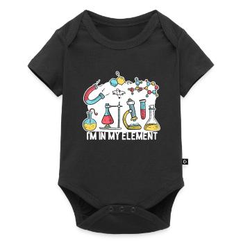 Chemistry in my element - Baby Premium short-sleeve bodysuit - black - Front