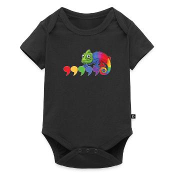 Virgule caméléon - Body à manches courtes Premium Bébé - noir - Devant