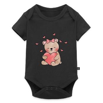 Valentine's Day gift - Baby Premium short-sleeve bodysuit - black - Front