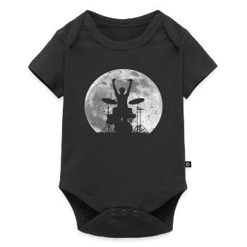 Drummer moon - Baby Premium short-sleeve bodysuit - black - Front