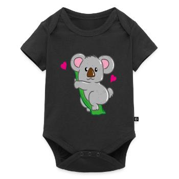 Koala bear love - Baby Premium short-sleeve bodysuit - black - Front