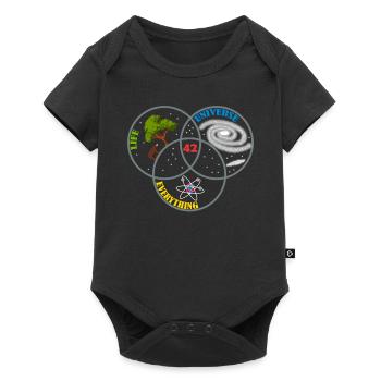 42 La réponse à tous les cadeaux de vie de l'univers - Body à manches courtes Premium Bébé - noir - Devant