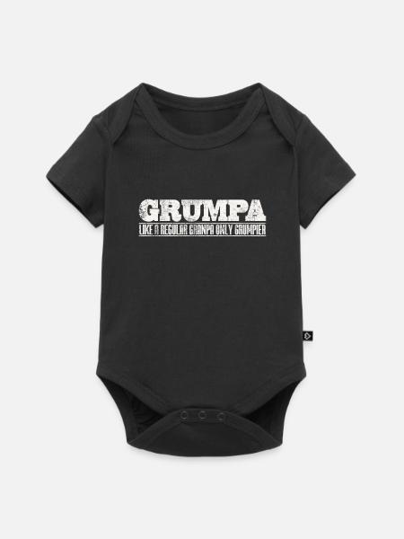 Grumpy grandpa - Baby Premium short-sleeve bodysuit - black