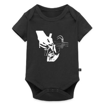 Guitariste guitare acoustique - Body à manches courtes Premium Bébé - noir - Devant