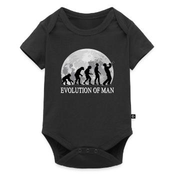 Evolution trumpet music - Baby Premium short-sleeve bodysuit - black - Front