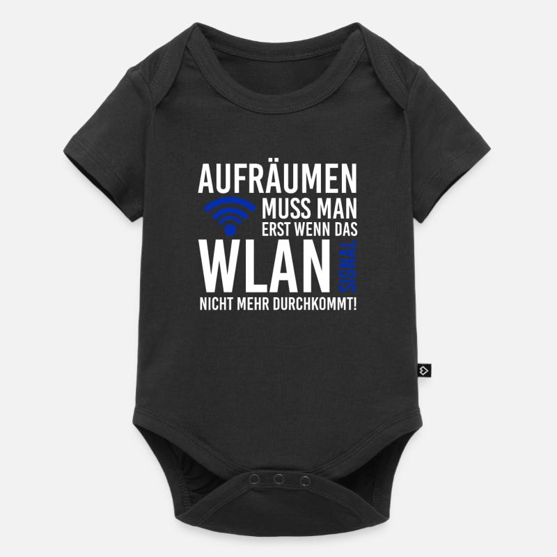 Lustig - Baby Premium Kurzarmbody - Schwarz