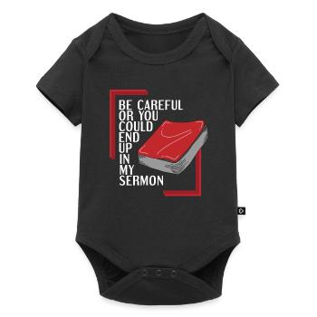 Pastor funny gift - Baby Premium short-sleeve bodysuit - black - Front