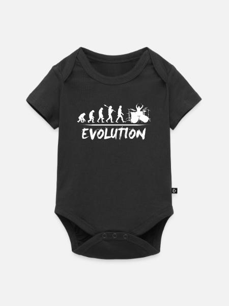 Musique évolution du batteur - Body à manches courtes Premium Bébé - noir