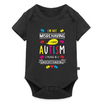 L'autisme - Body à manches courtes Premium Bébé - noir - Devant