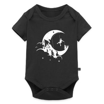 Escalade grimpeur lune - Body à manches courtes Premium Bébé - noir - Devant