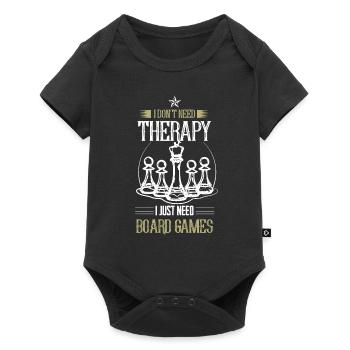 Jeux de société jeux d'échecs - Body à manches courtes Premium Bébé - noir - Devant