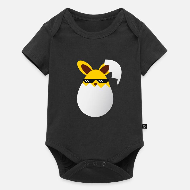 Easter Egg Easter Egg Easter Egg - Baby Premium Kurzarmbody - Schwarz