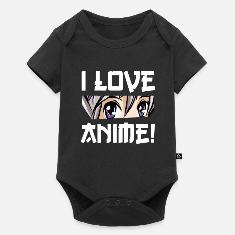 J'aime les animés - Body à manches courtes Premium Bébé - noir